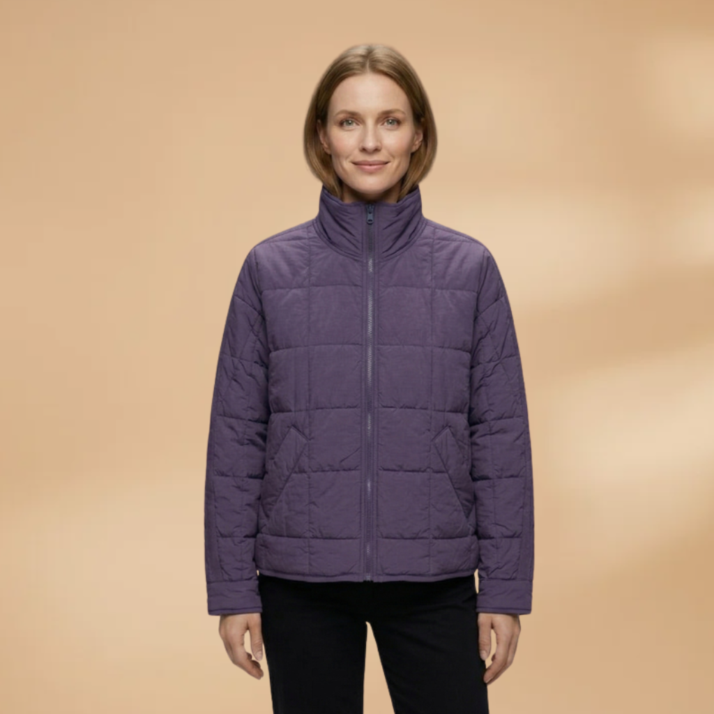 Puffer Jacket with zip closure and padded surface for Women