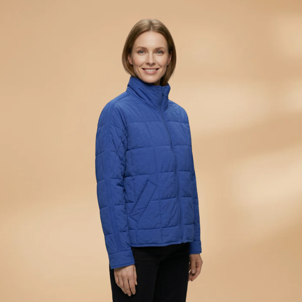 Puffer Jacket with zip closure and padded surface for Women