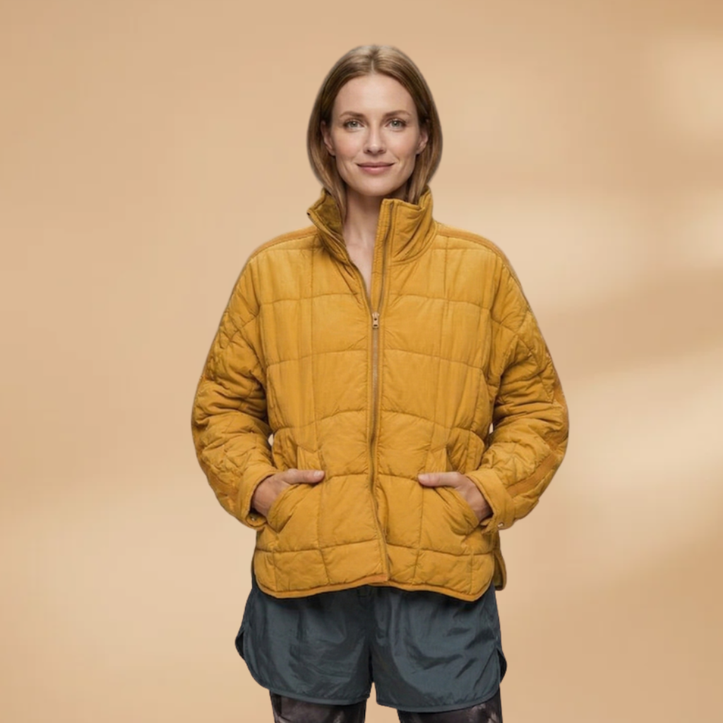 Puffer Jacket with zip closure and padded surface for Women