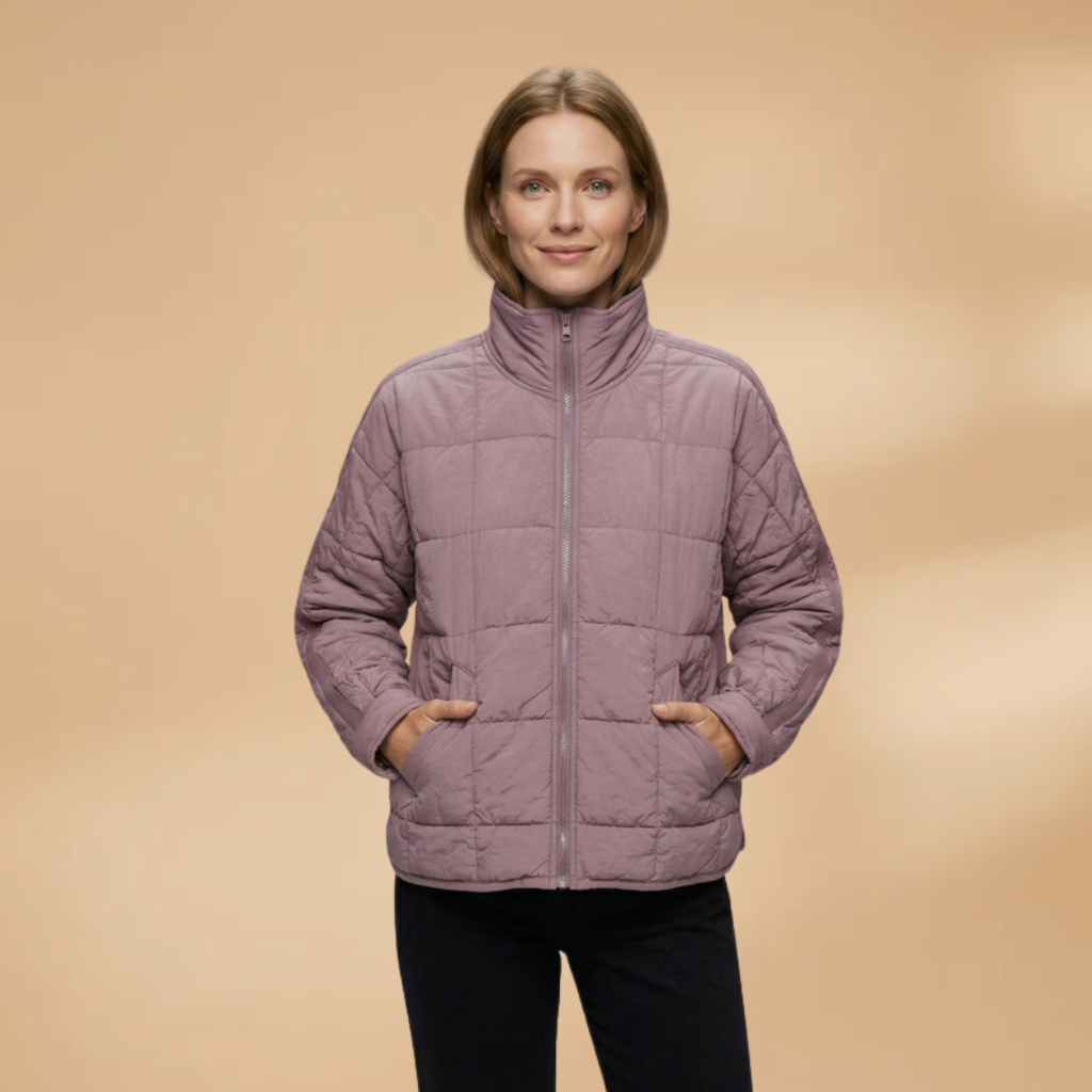Puffer Jacket with zip closure and padded surface for Women