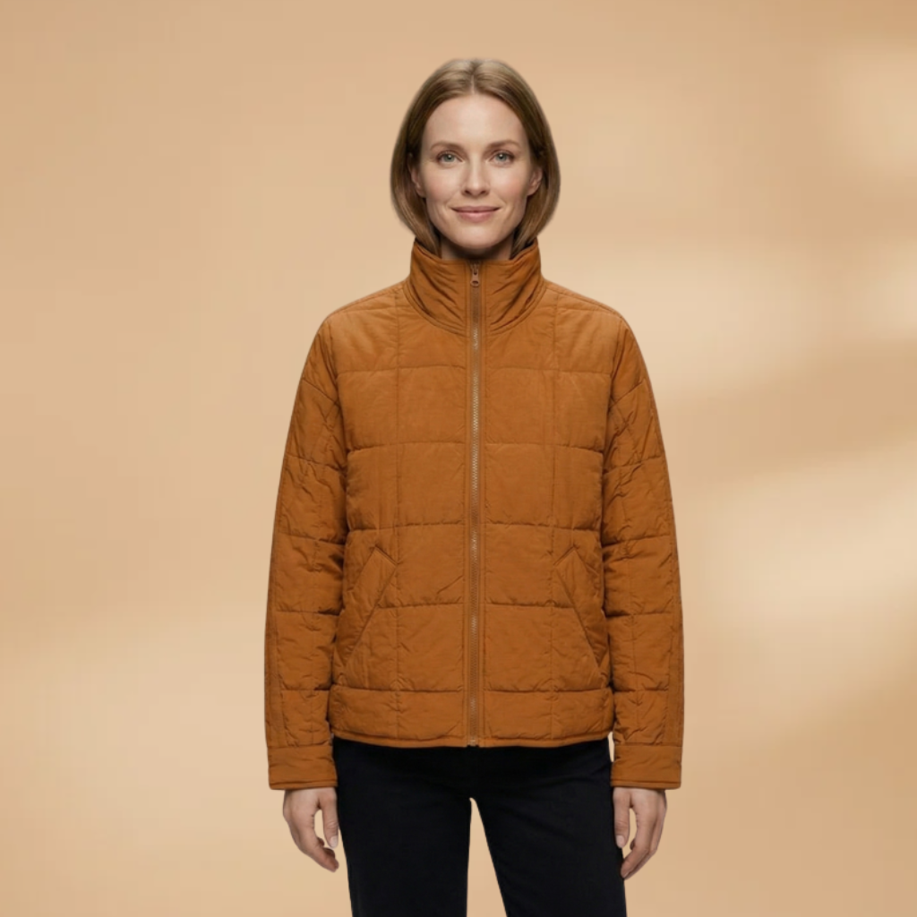Puffer Jacket with zip closure and padded surface for Women