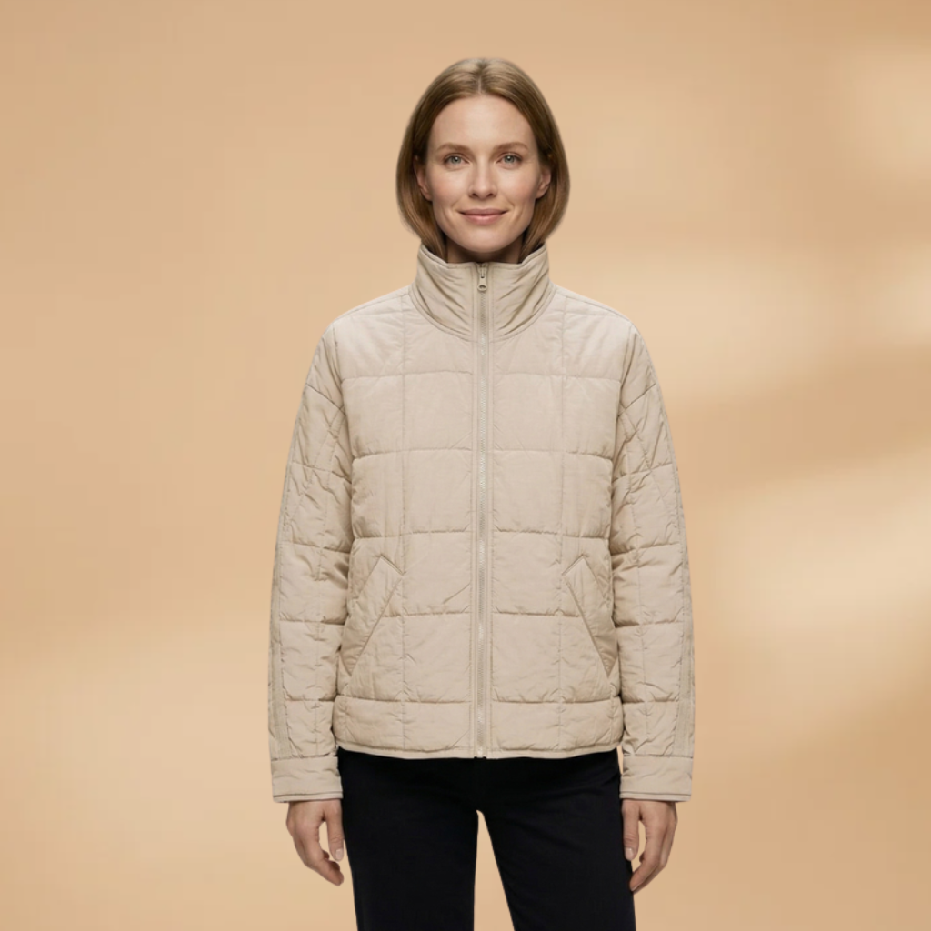 Puffer Jacket with zip closure and padded surface for Women