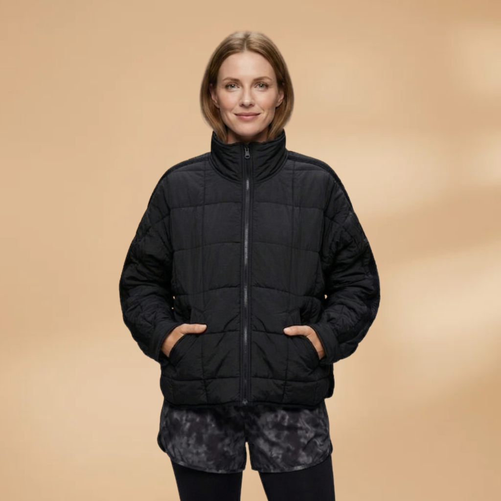 Puffer Jacket with zip closure and padded surface for Women