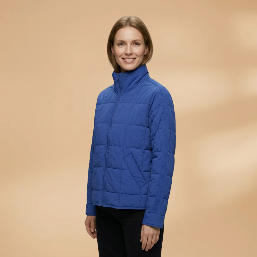 Puffer Jacket with zip closure and padded surface for Women