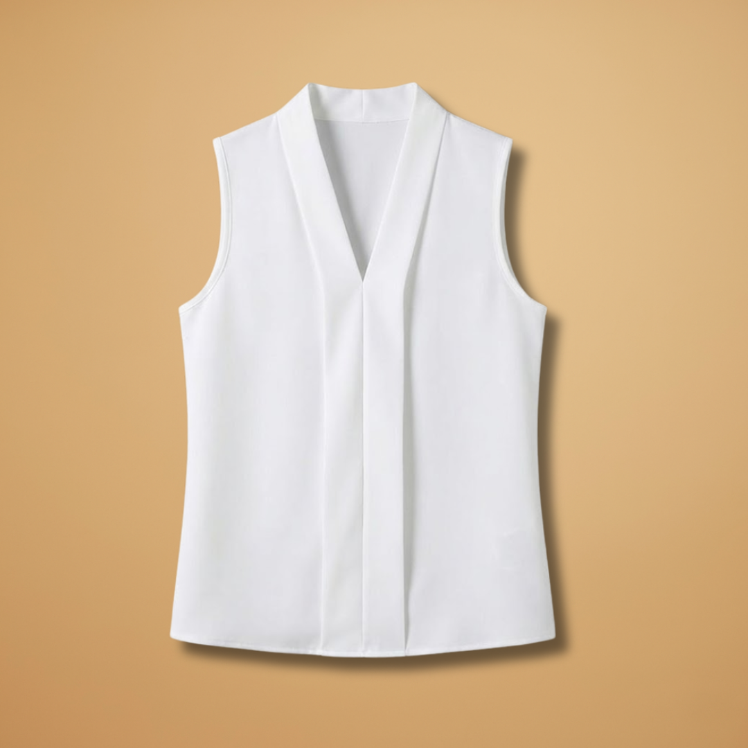Sleeveless Top with Lightweight Material and Versatile Design for Women