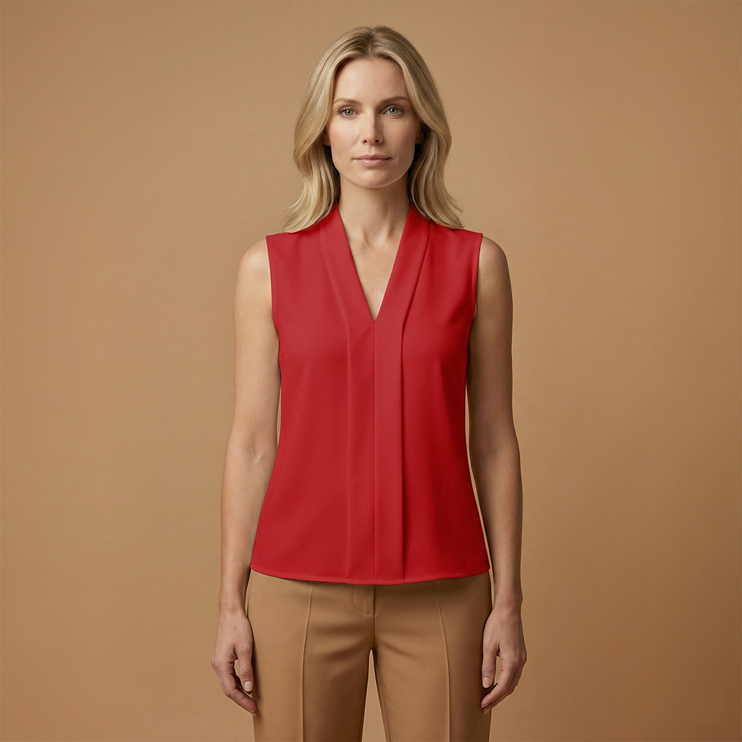 Sleeveless Top with Lightweight Material and Versatile Design for Women