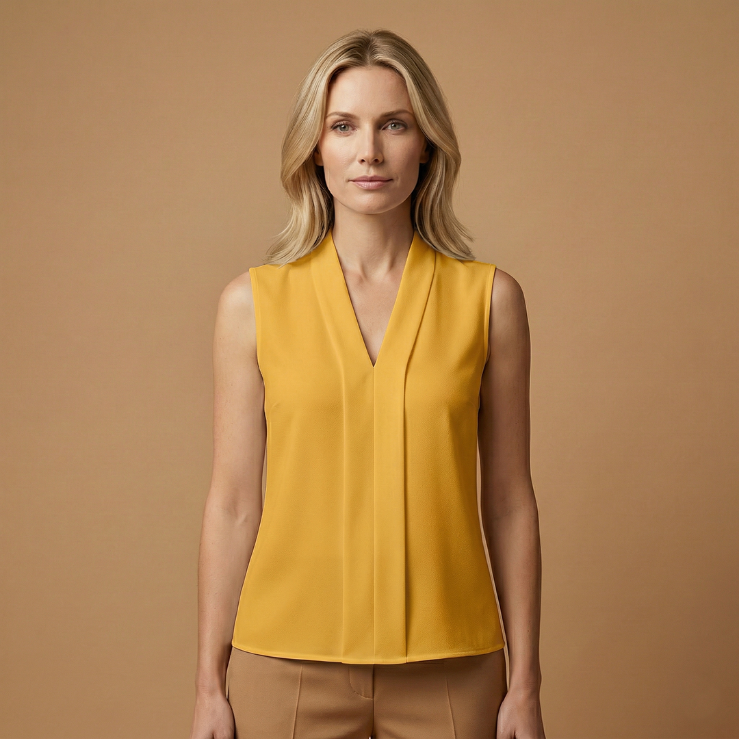 Sleeveless Top with Lightweight Material and Versatile Design for Women