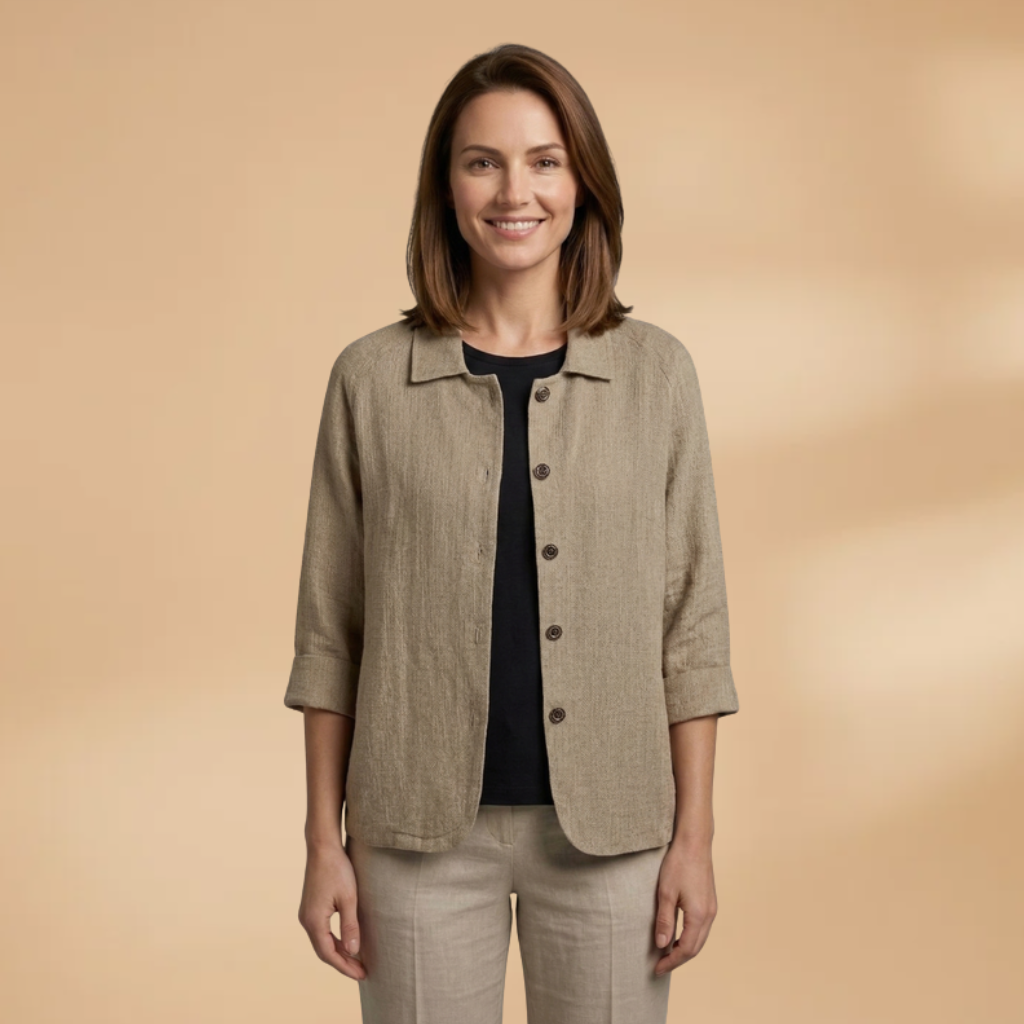 Top with long sleeves and plain surface for Women