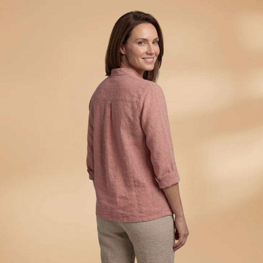 Top with long sleeves and plain surface for Women