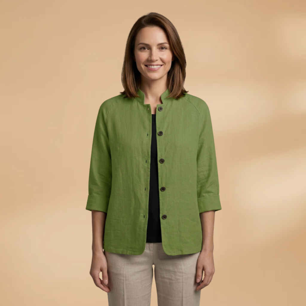 Top with long sleeves and plain surface for Women