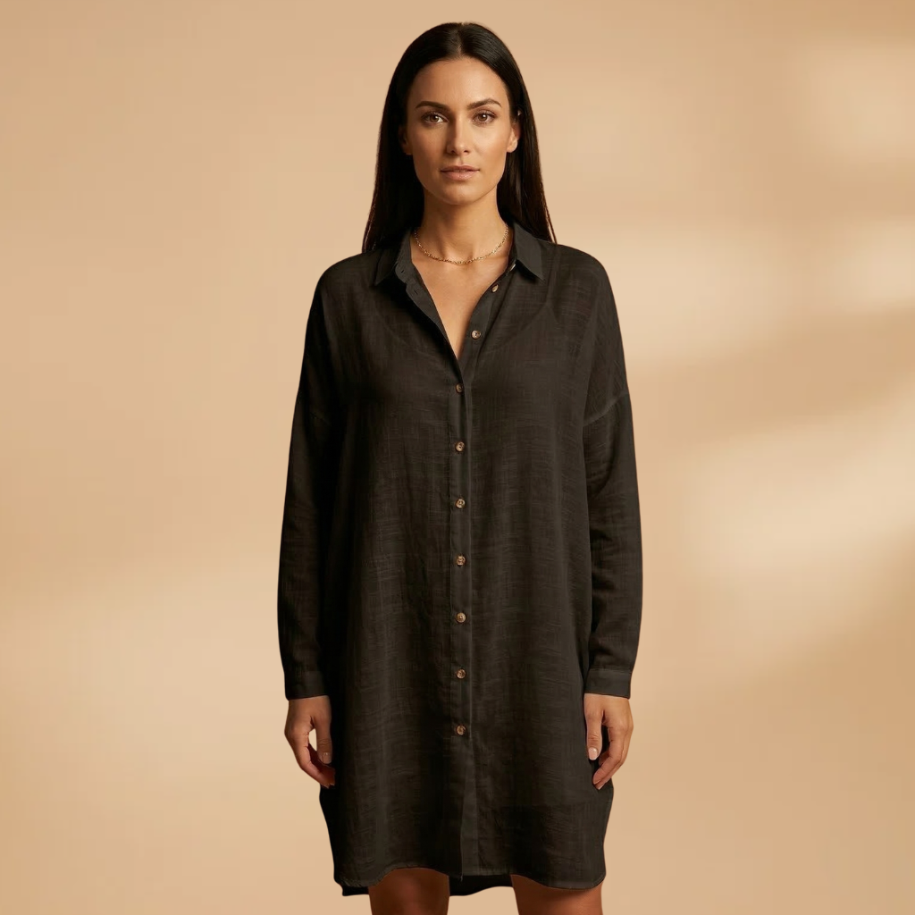 Beach Cover-Up V-Neckline and Short Sleeves for Women