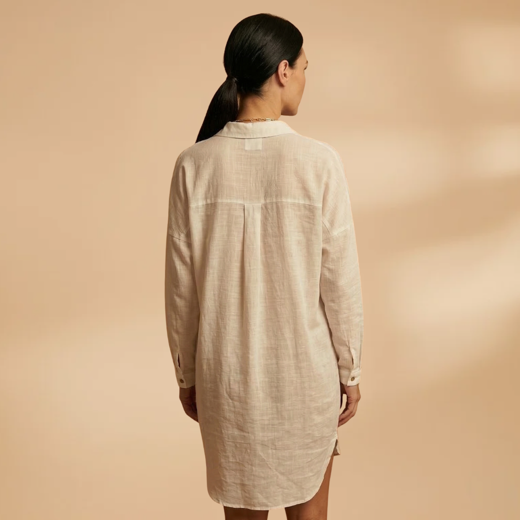Beach Cover-Up V-Neckline and Short Sleeves for Women
