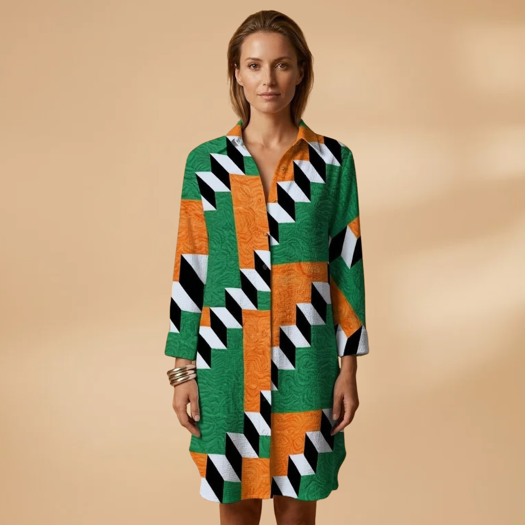 Beach Dress with Sleeveless Cut and Woven Surface for Women