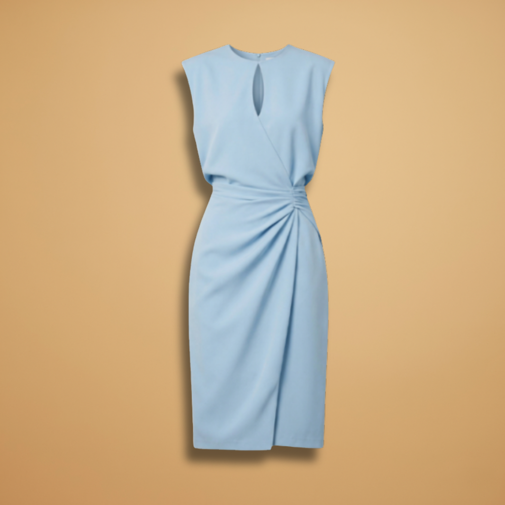 Dress Round Neckline and Sleeveless Design for Women