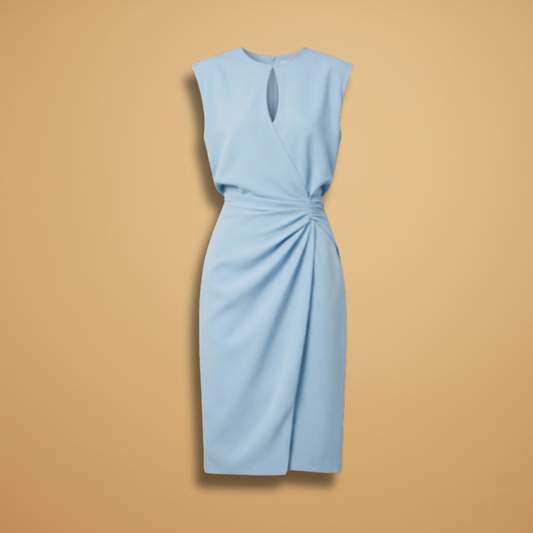 Dress Round Neckline and Sleeveless Design for Women