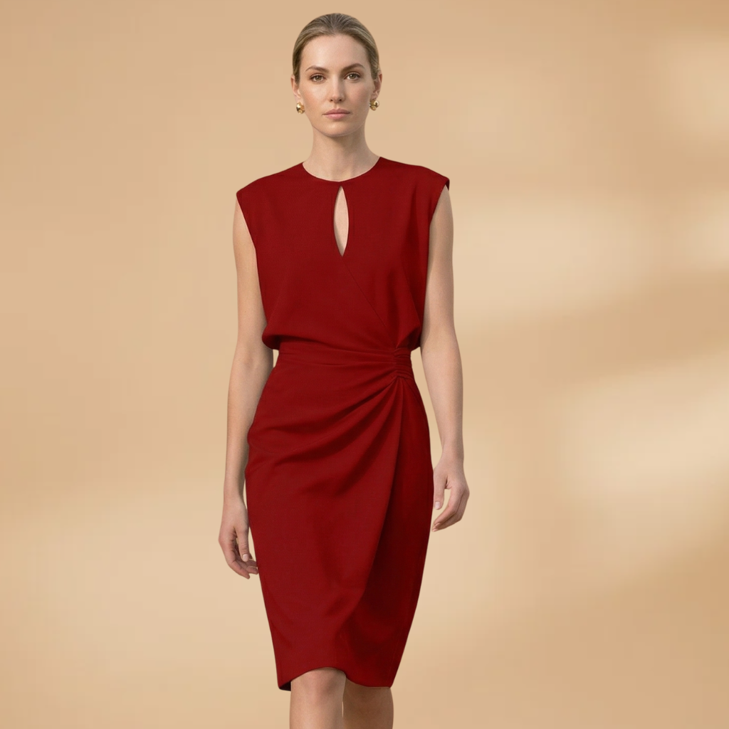 Dress Round Neckline and Sleeveless Design for Women