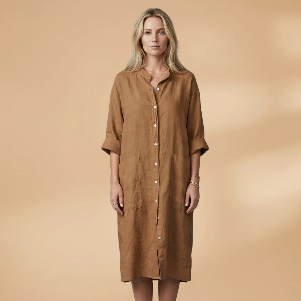 Dress Short Sleeves and Loose Fit for Women