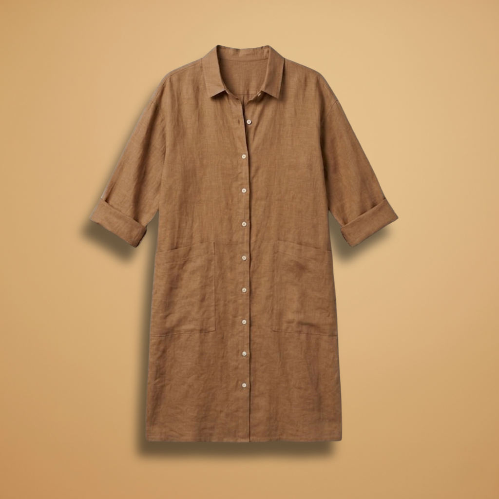 Dress Short Sleeves and Loose Fit for Women