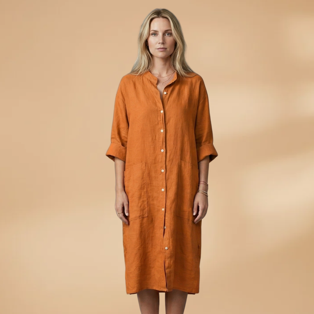 Dress Short Sleeves and Loose Fit for Women