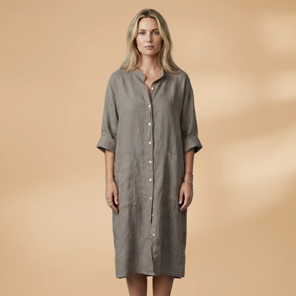 Dress Short Sleeves and Loose Fit for Women