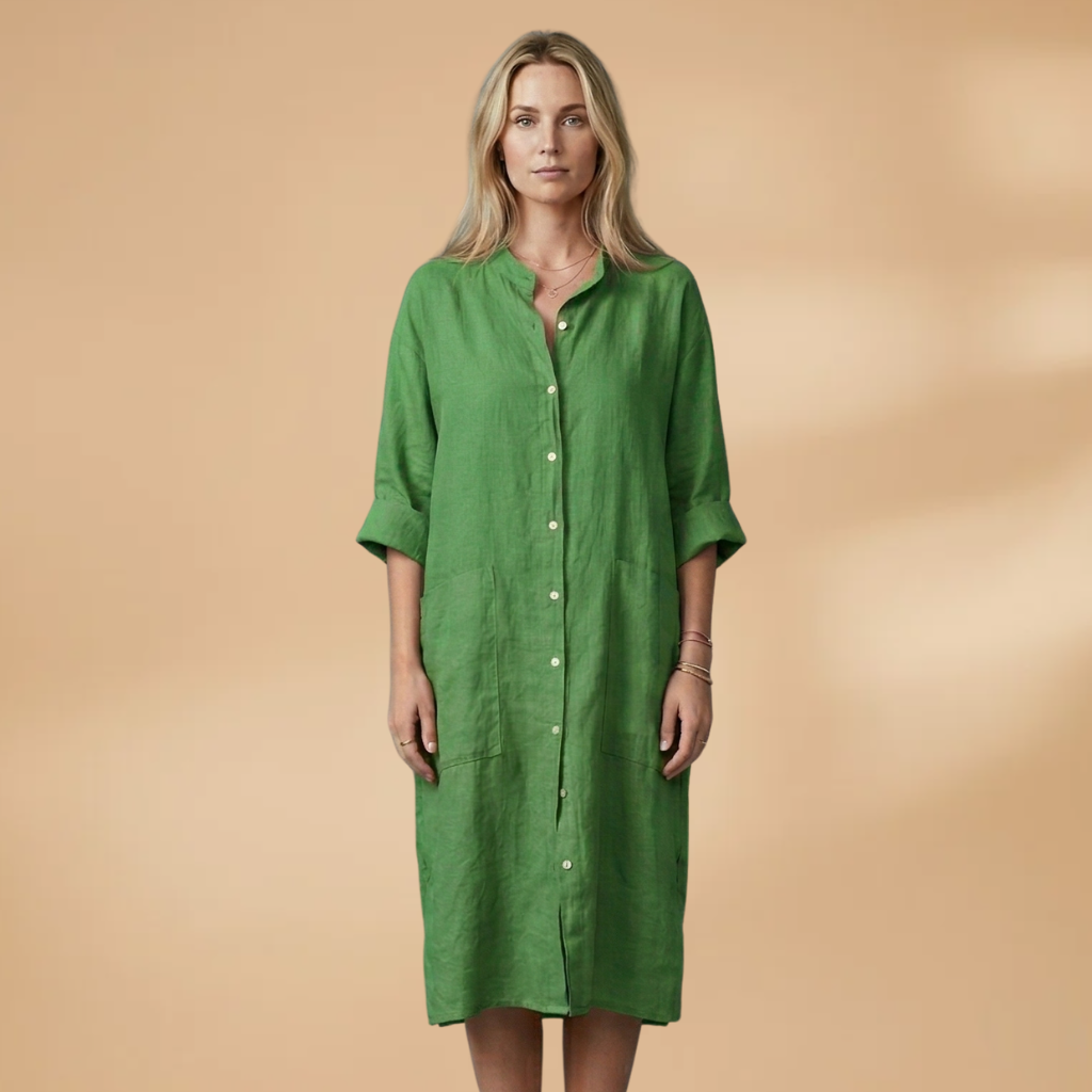 Dress Short Sleeves and Loose Fit for Women