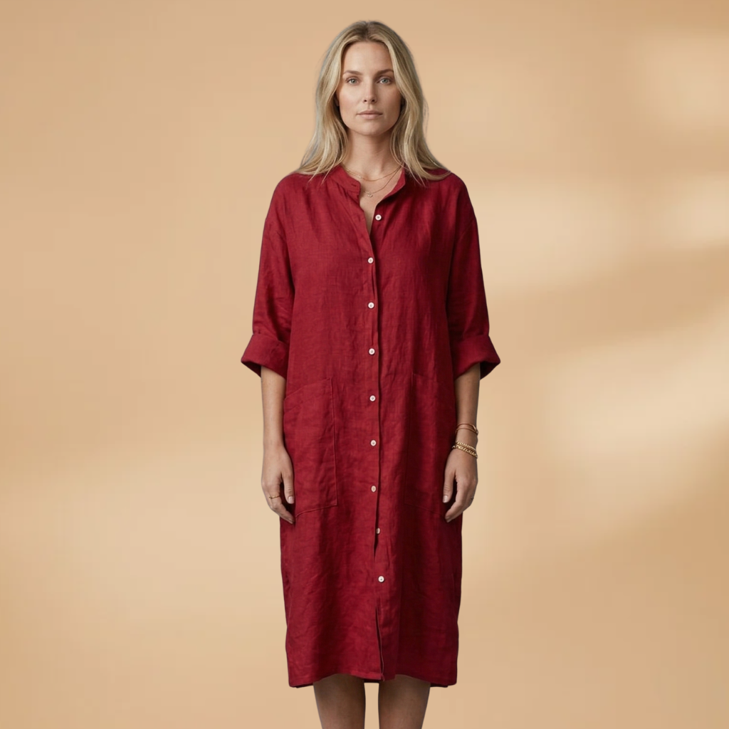 Dress Short Sleeves and Loose Fit for Women