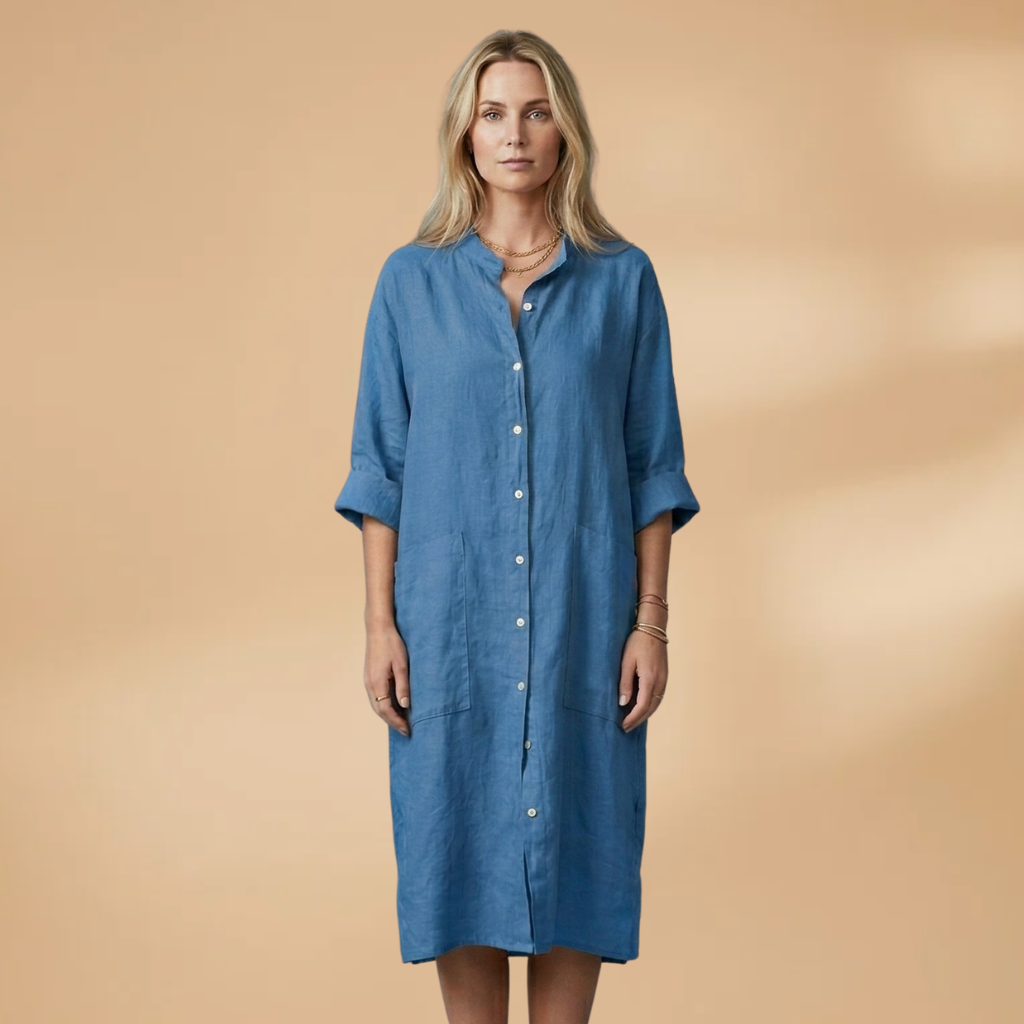 Dress Short Sleeves and Loose Fit for Women