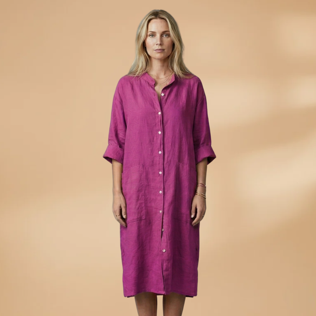 Dress Short Sleeves and Loose Fit for Women