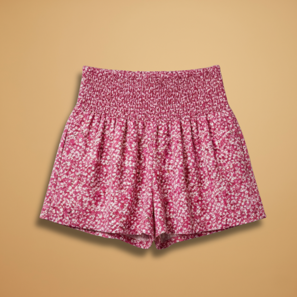 Fashion Shorts with Floral Pattern for Women