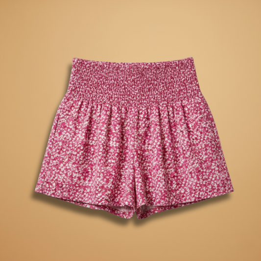 Fashion Shorts with Floral Pattern for Women