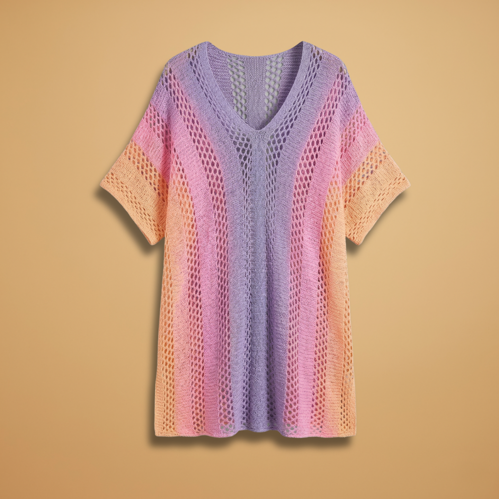 Kaftan V-Neckline and Short Sleeves for Women