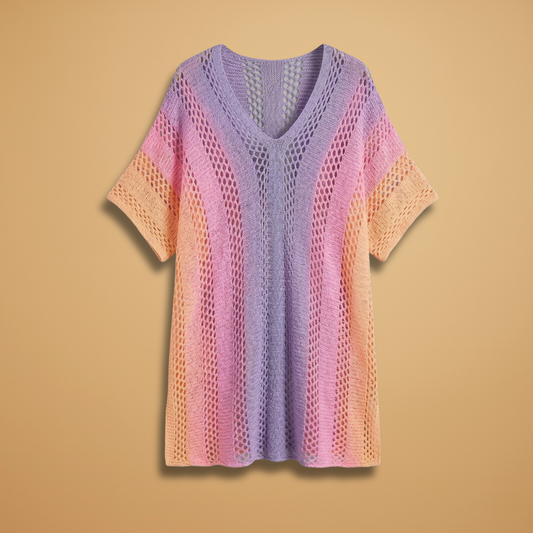 Kaftan V-Neckline and Short Sleeves for Women