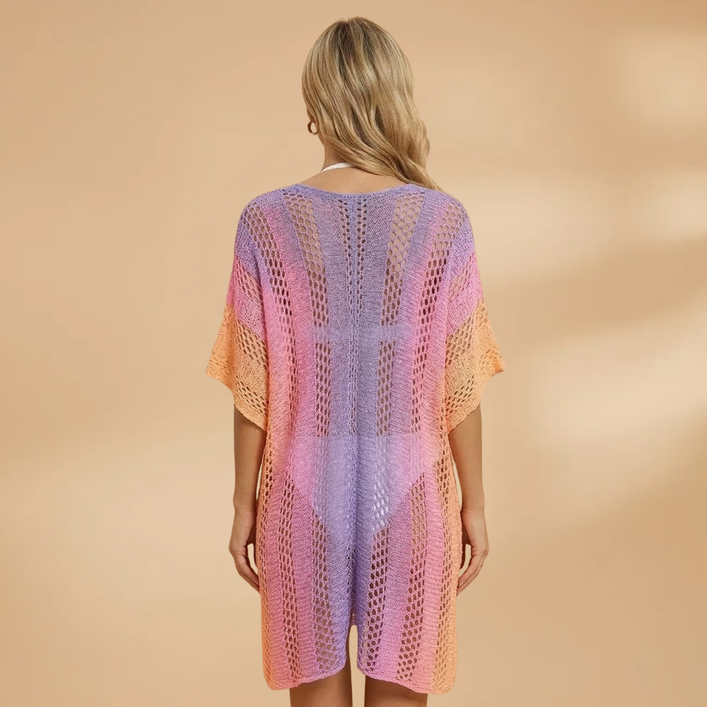 Kaftan V-Neckline and Short Sleeves for Women