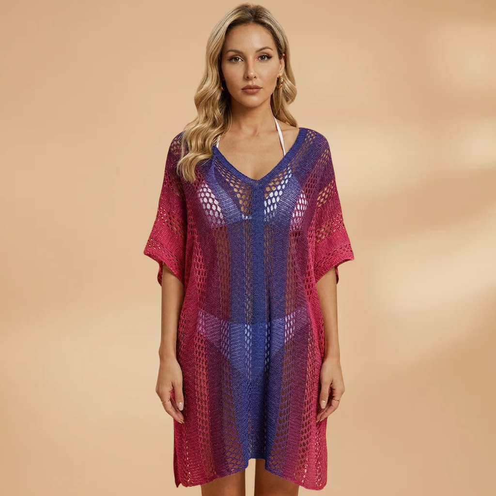 Kaftan V-Neckline and Short Sleeves for Women