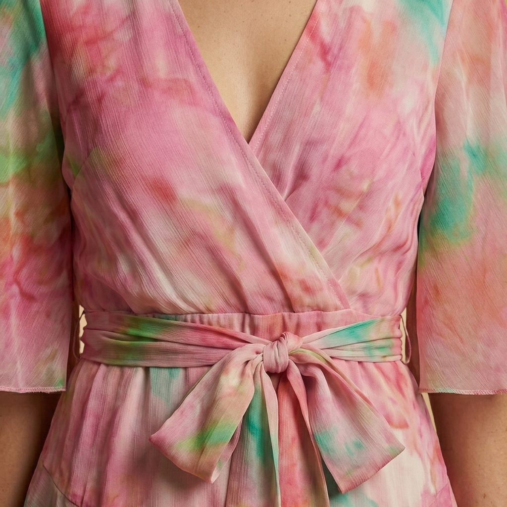 Maxi Dress with Bohemian Print and Flowing Silhouette for Women
