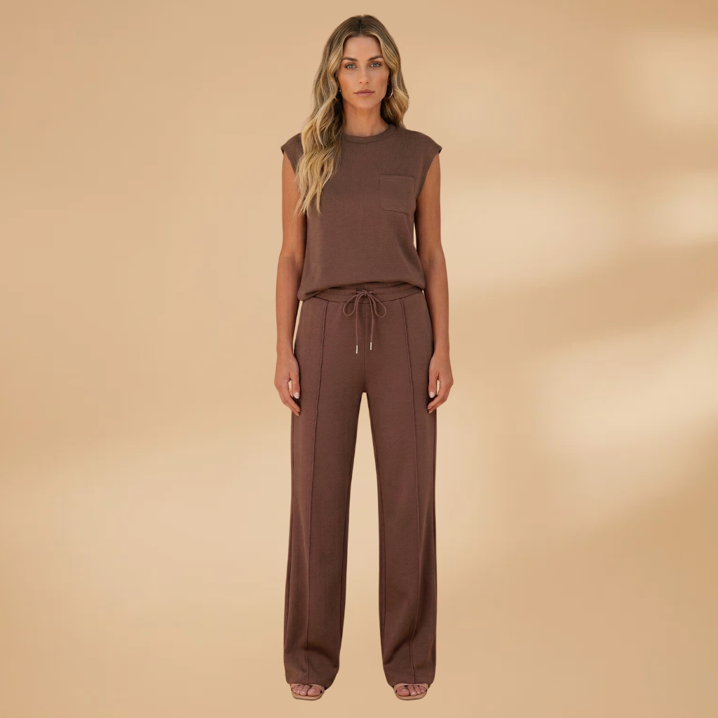 Summer Lounge Co-Ord Relaxed Fit and Elasticated Waistband for Women