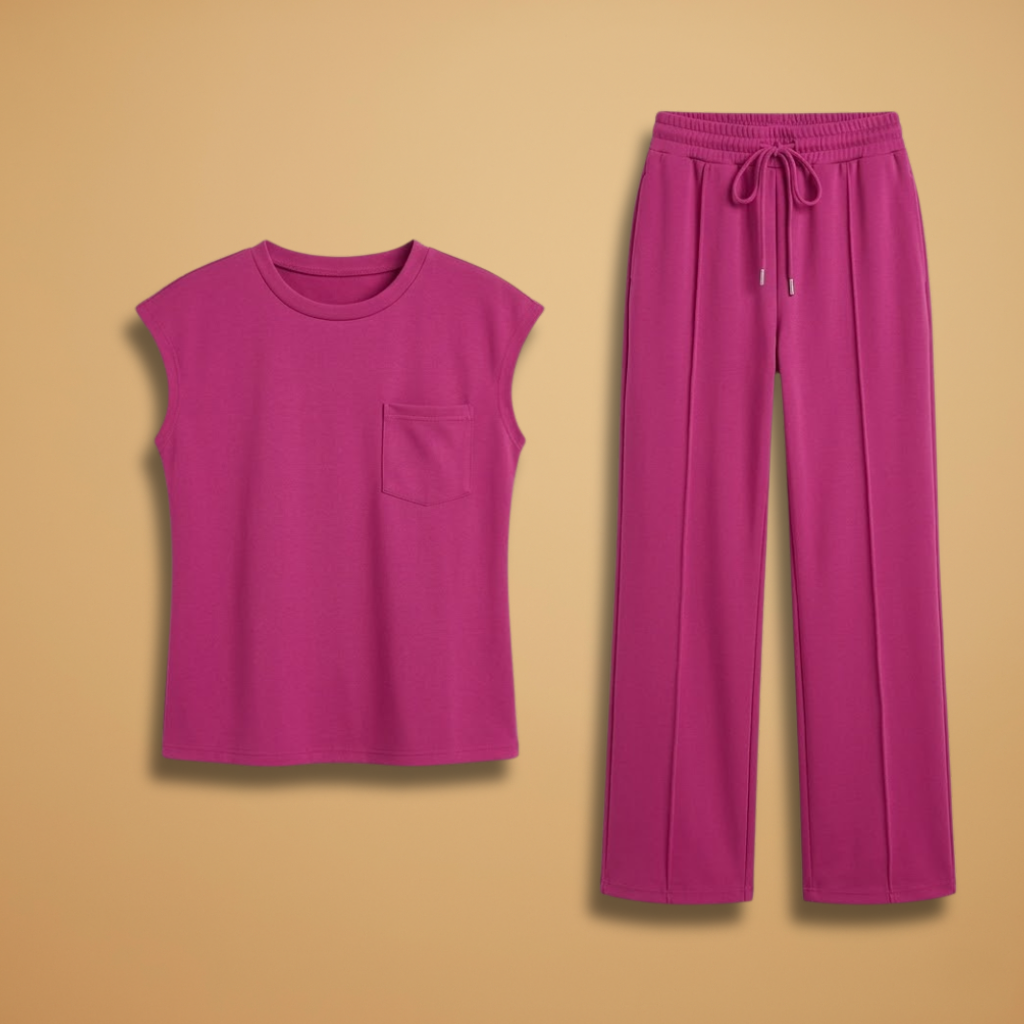 Summer Lounge Co-Ord Relaxed Fit and Elasticated Waistband for Women