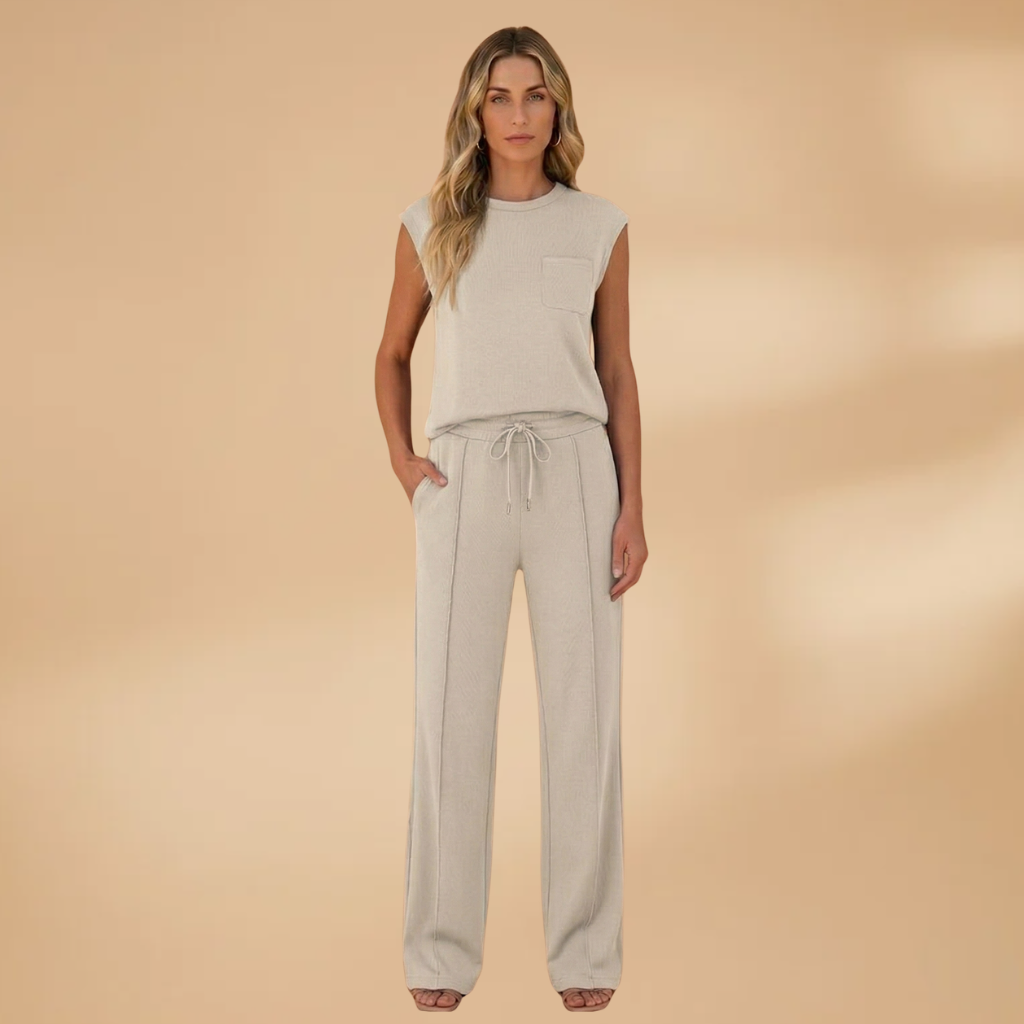 Summer Lounge Co-Ord Relaxed Fit and Elasticated Waistband for Women