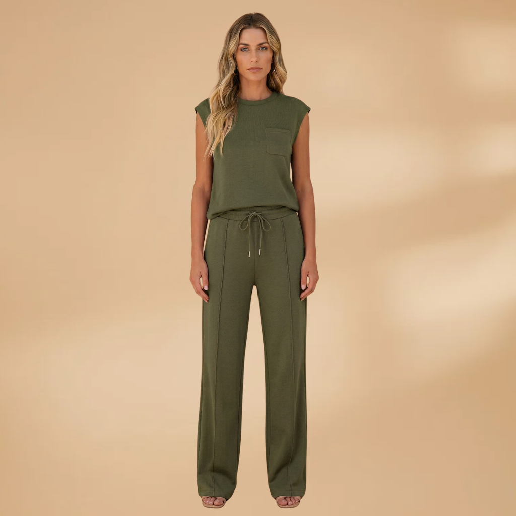 Summer Lounge Co-Ord Relaxed Fit and Elasticated Waistband for Women