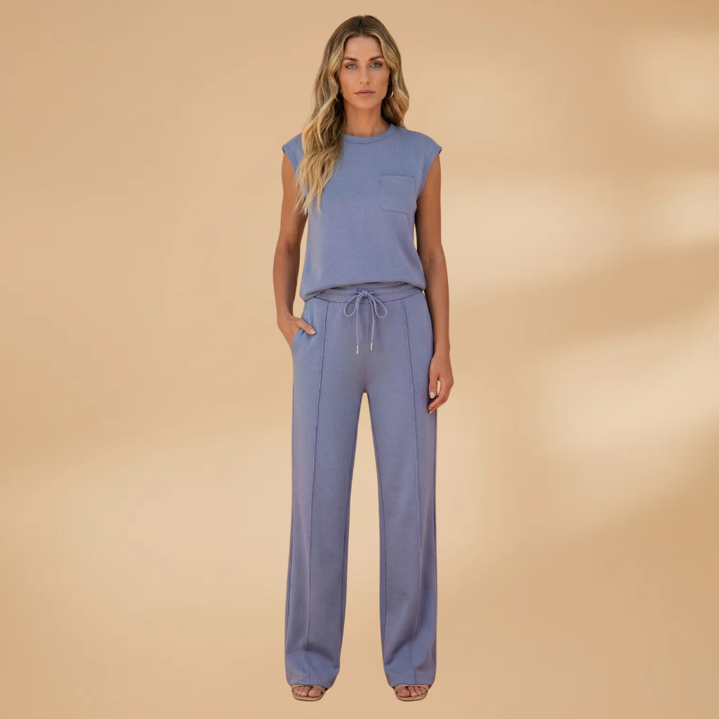 Summer Lounge Co-Ord Relaxed Fit and Elasticated Waistband for Women