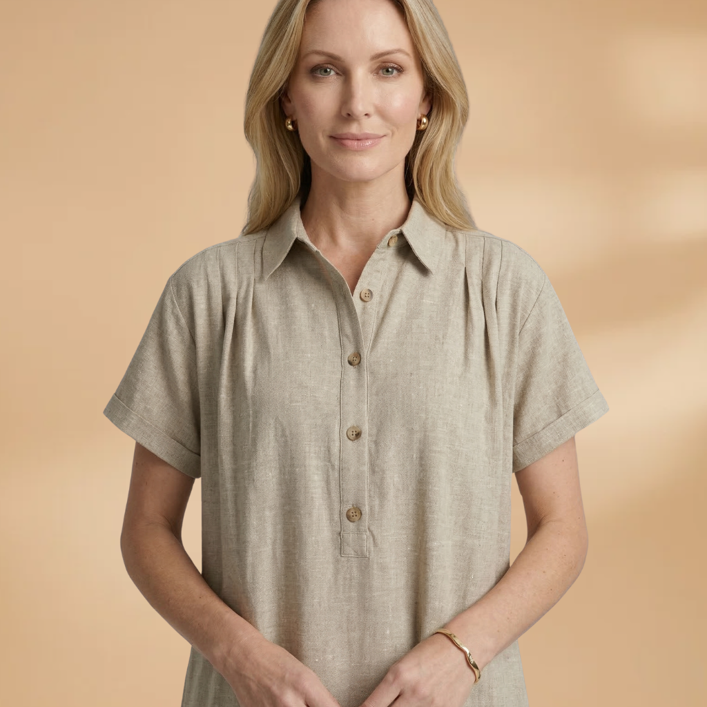 Top V-Neckline and Long Sleeves for Women