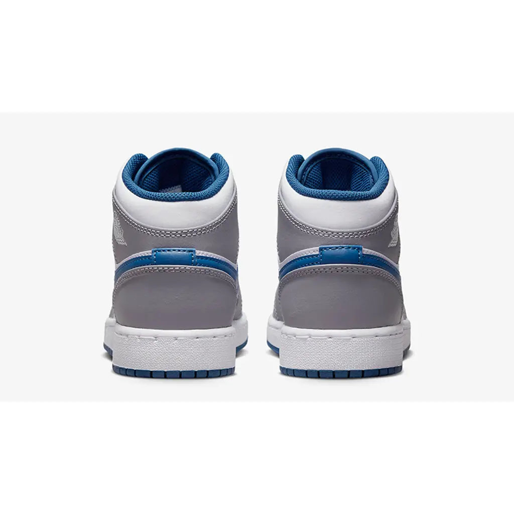 Jordan 1 Mid True Blue Trainers (GS)