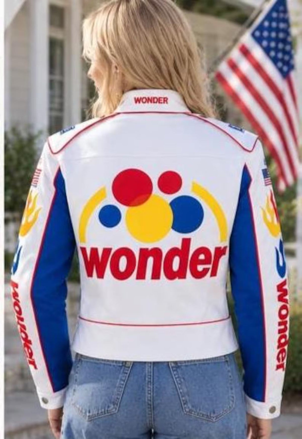Women’s Ricky Bobby Wonder Faux Leather Racing Jacket – Motorsport Style