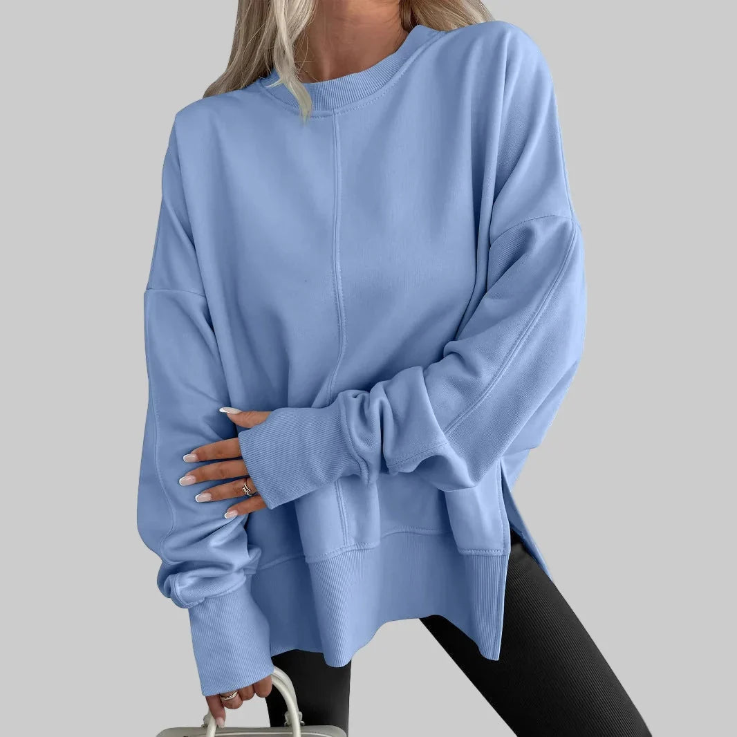 Women's Sweatshirt | Crewneck Oversized Dropped Shoulder