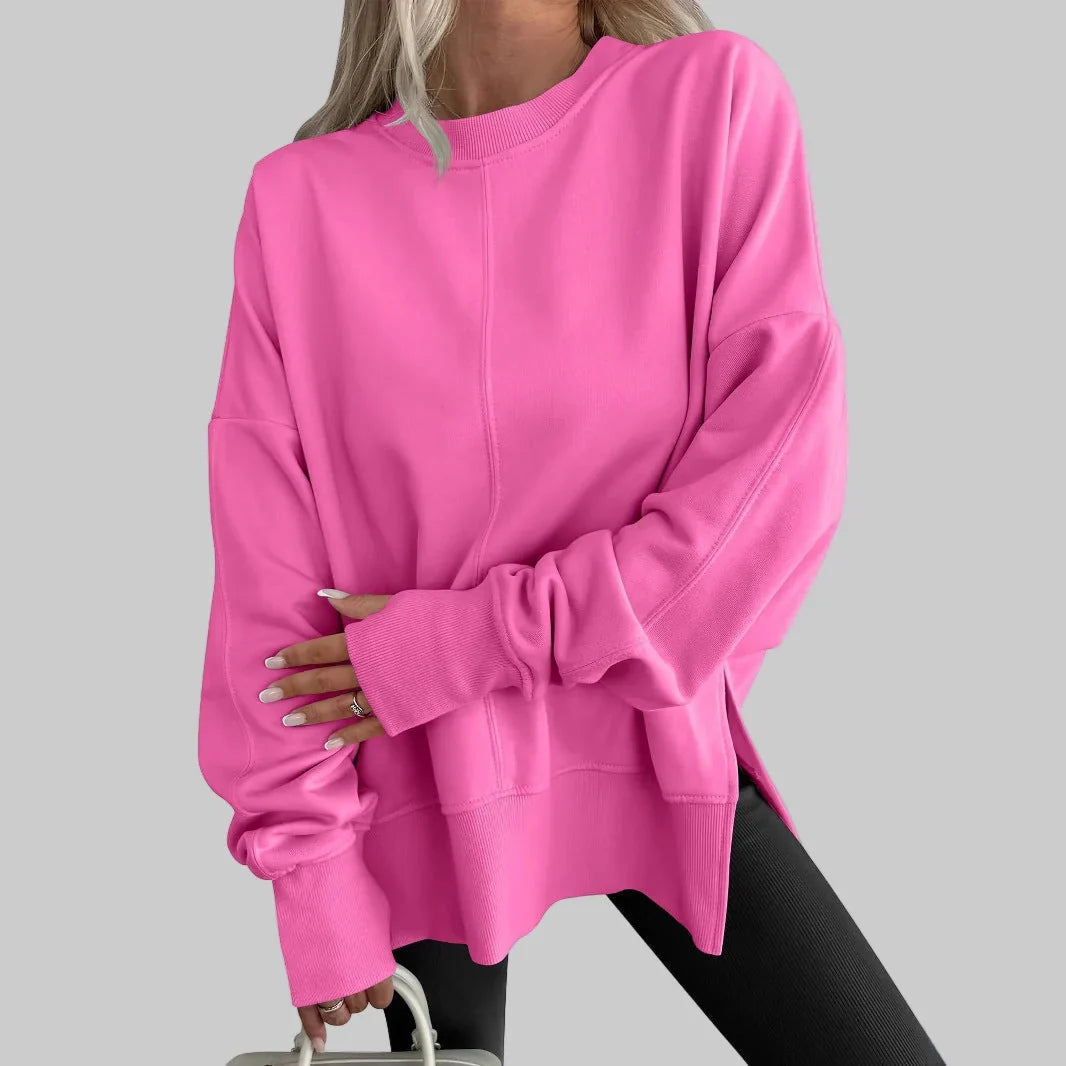 Women's Sweatshirt | Crewneck Oversized Dropped Shoulder
