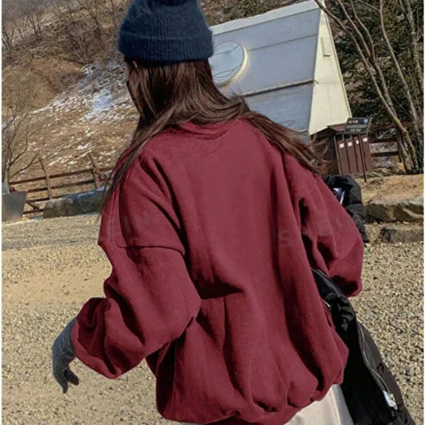 Women's Sweatshirt | Graphic Crewneck Oversized Loose Fit